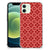 iPhone 12 Mini Doorzichtige Silicone Hoesje Batik Rood B2C Telecom