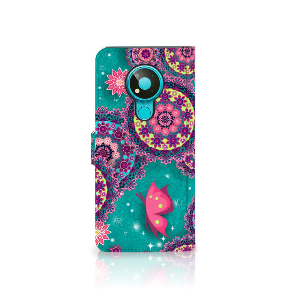 Nokia 3.4 Hoesje Cirkels en Vlinders