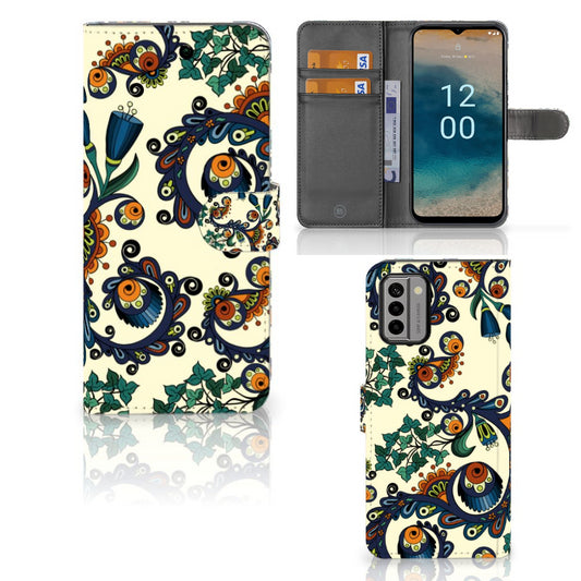 Wallet Case Nokia G22 Barok Flower