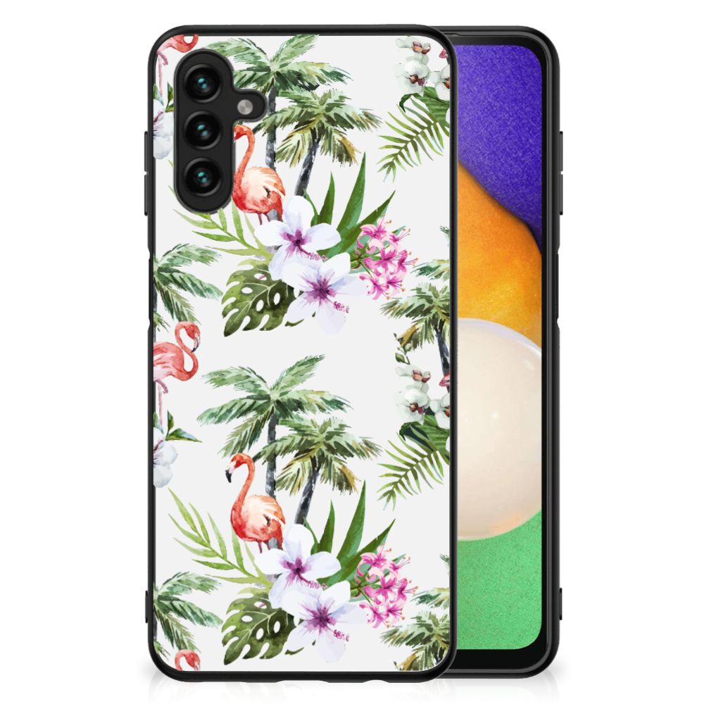 Samsung Galaxy A13 5G | A04s Dierenprint Telefoonhoesje Flamingo Palms