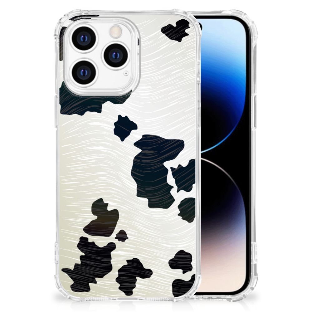 iPhone 14 Pro Case Anti-shock Koeienvlekken