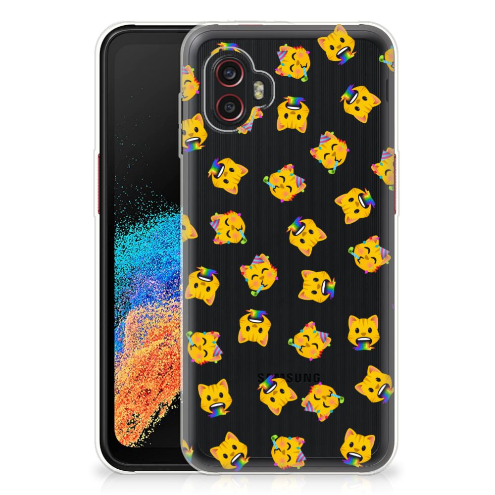 TPU bumper voor Samsung Galaxy Xcover 6 Pro Katten Emojis