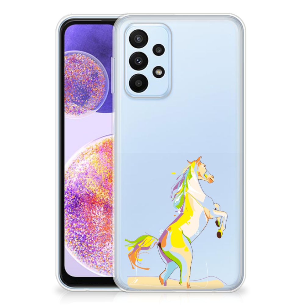 Samsung Galaxy A23 Telefoonhoesje met Naam Horse Color B2C Telecom