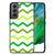 Samsung Galaxy S21FE Back Case Zigzag Groen