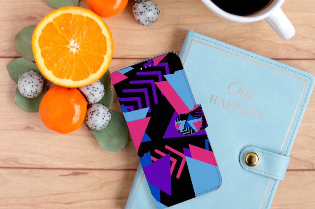 OPPO A15 Book Case Funky Triangle