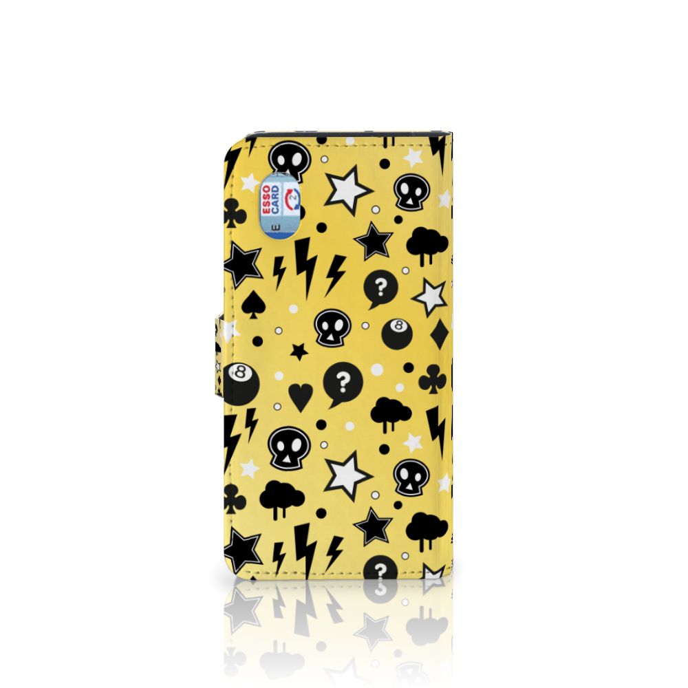 Telefoonhoesje met Naam Alcatel 1B (2020) Punk Geel