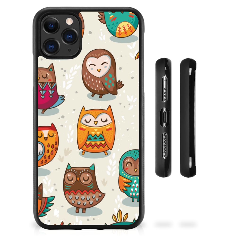 Apple iPhone 11 Pro Max Back Cover Vrolijke Uilen B2C Telecom