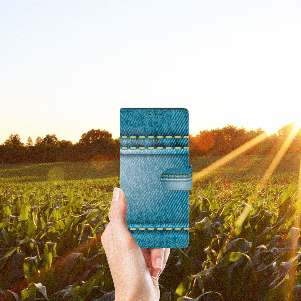 Motorola Edge 20 Lite Wallet Case met Pasjes Jeans