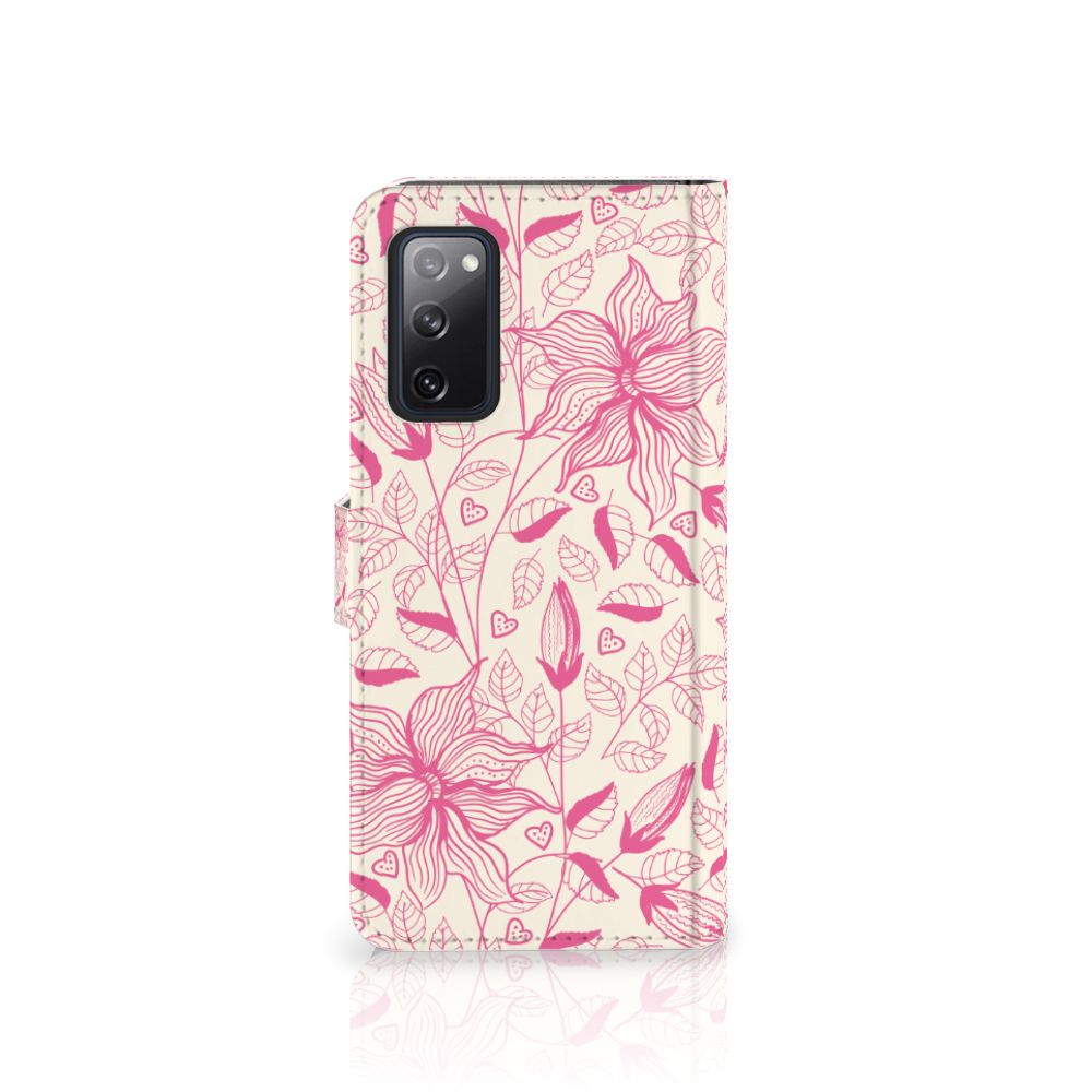 Samsung Galaxy S20 FE Hoesje Pink Flowers