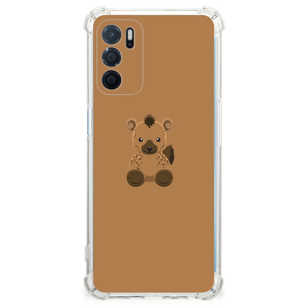 OPPO A16 | A16s | A54s Stevig Bumper Hoesje Baby Hyena