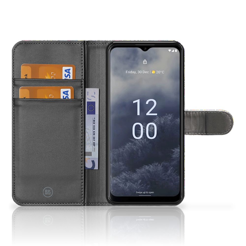 Nokia G60 Wallet Case met Pasjes Punk Rock