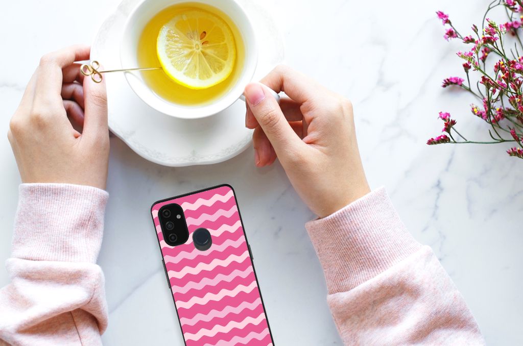 OnePlus Nord N100 Back Case Waves Pink B2C Telecom
