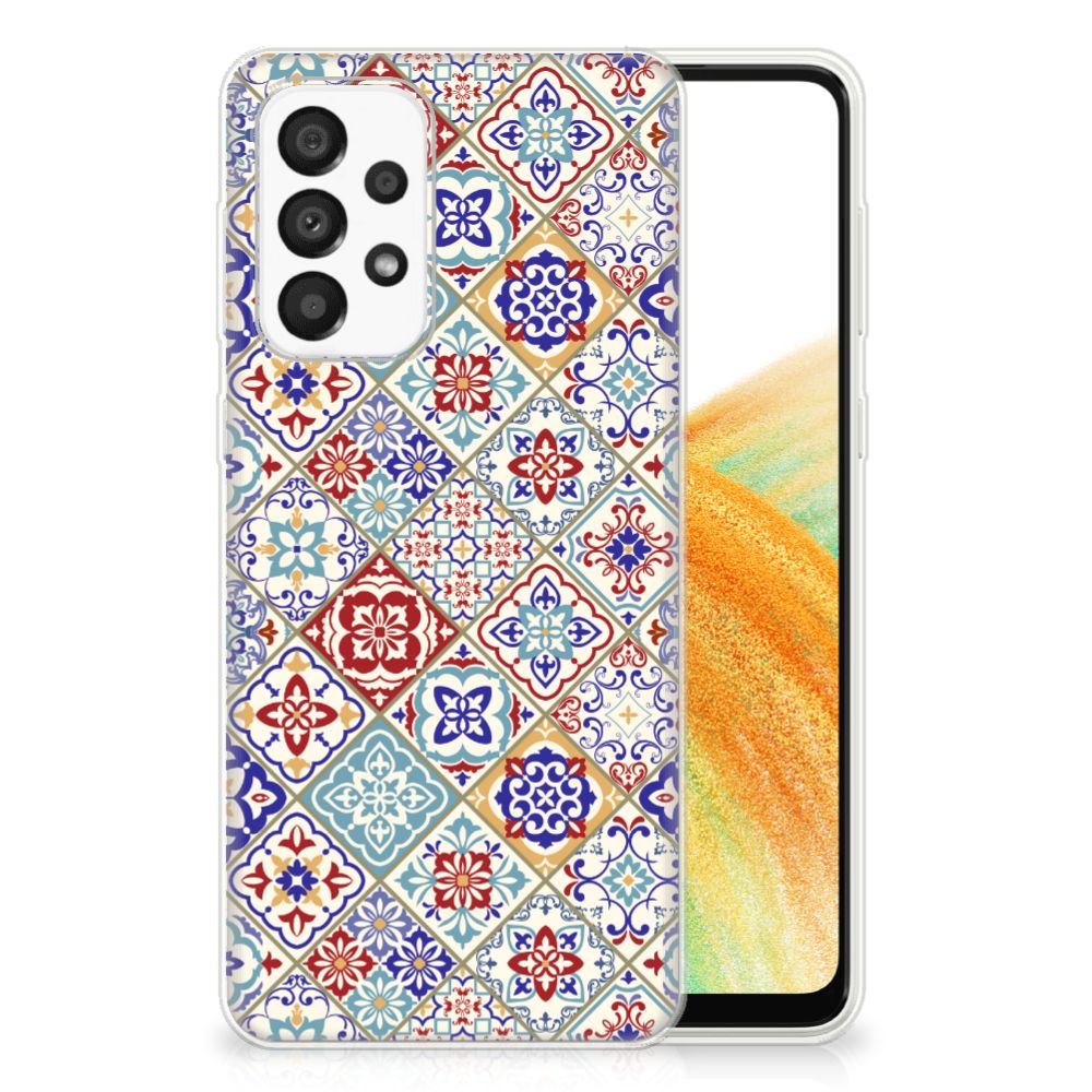 Samsung Galaxy A33 5G TPU Siliconen Hoesje Tiles Color