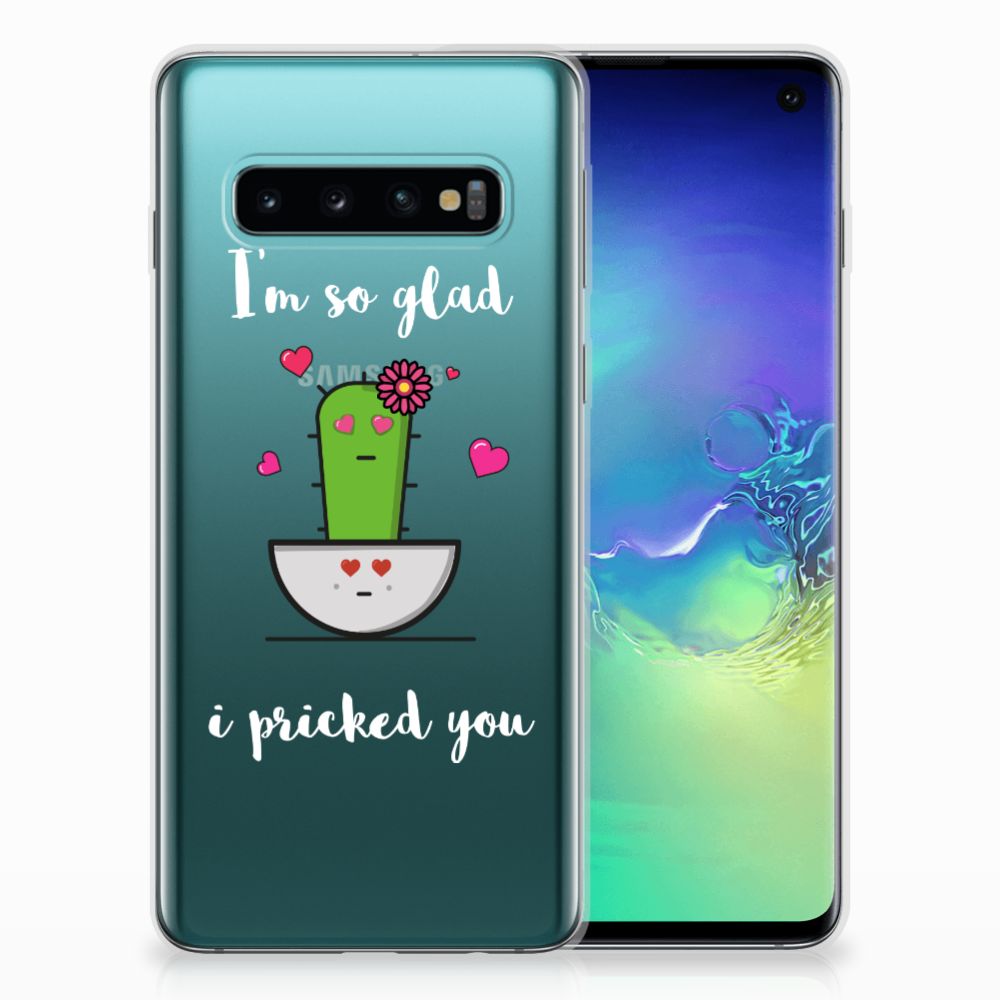 Samsung Galaxy S10 Telefoonhoesje met Naam Cactus Glad
