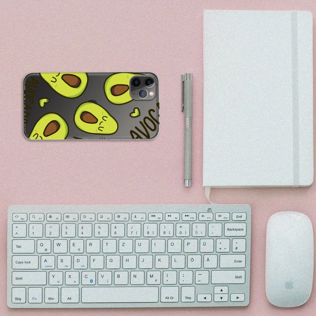 Apple iPhone 11 Pro Max Telefoonhoesje met Naam Avocado Singing