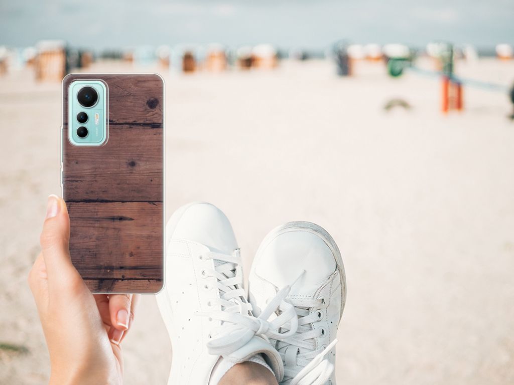 Xiaomi 12 Lite Bumper Hoesje Old Wood B2C Telecom