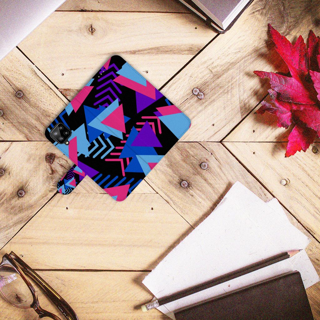 Samsung Galaxy A12 Book Case Funky Triangle