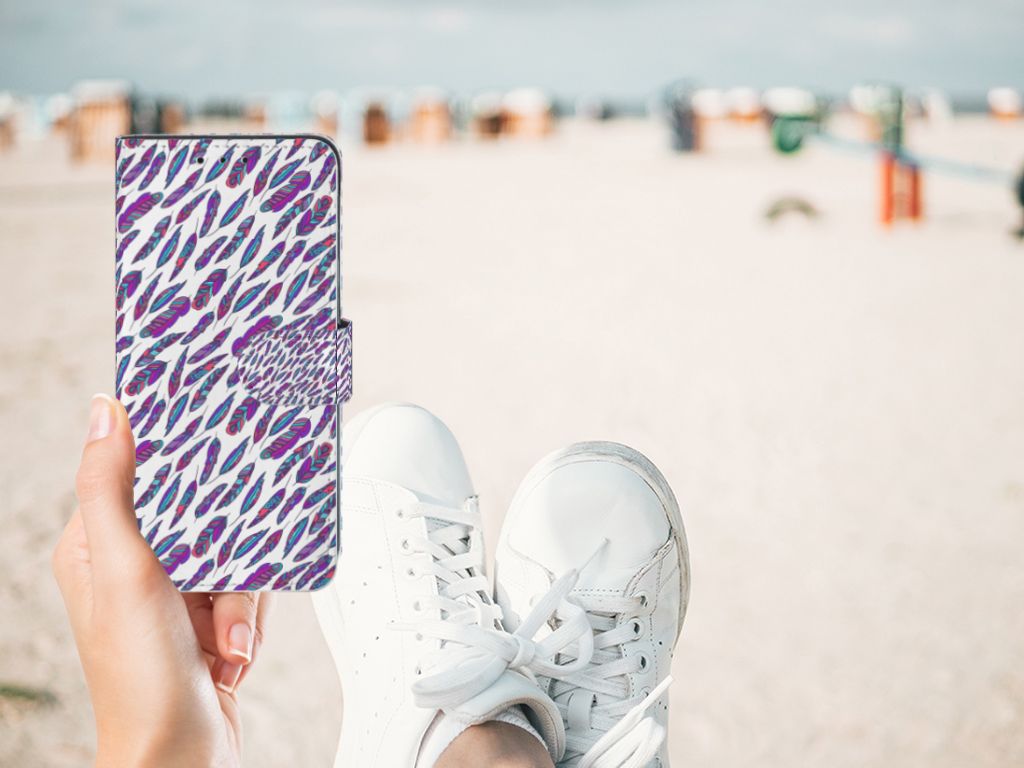 Xiaomi Redmi 8A Telefoon Hoesje Feathers Color