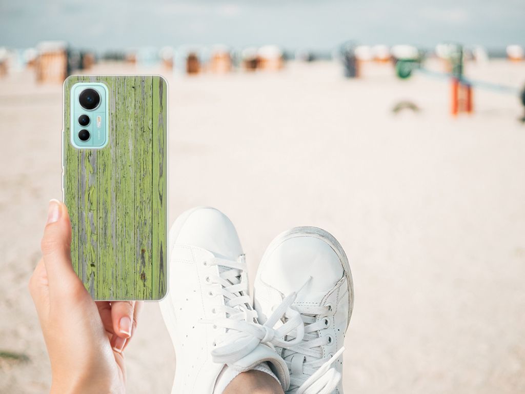 Xiaomi 12 Lite Bumper Hoesje Green Wood B2C Telecom
