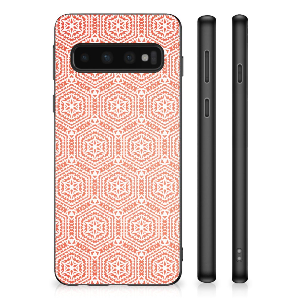 Samsung Galaxy S10 Bumper Case Pattern Orange