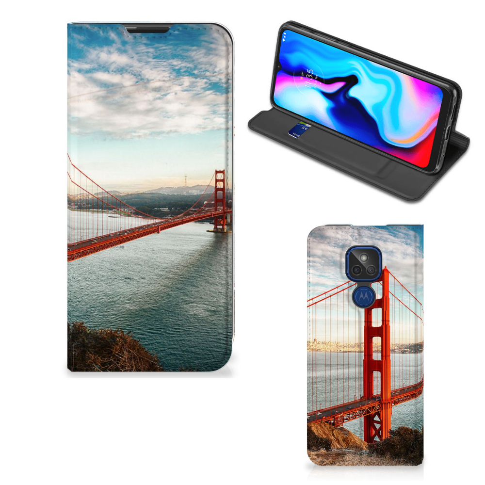 Motorola Moto G9 Play Book Cover Golden Gate Bridge - B2C Telecom