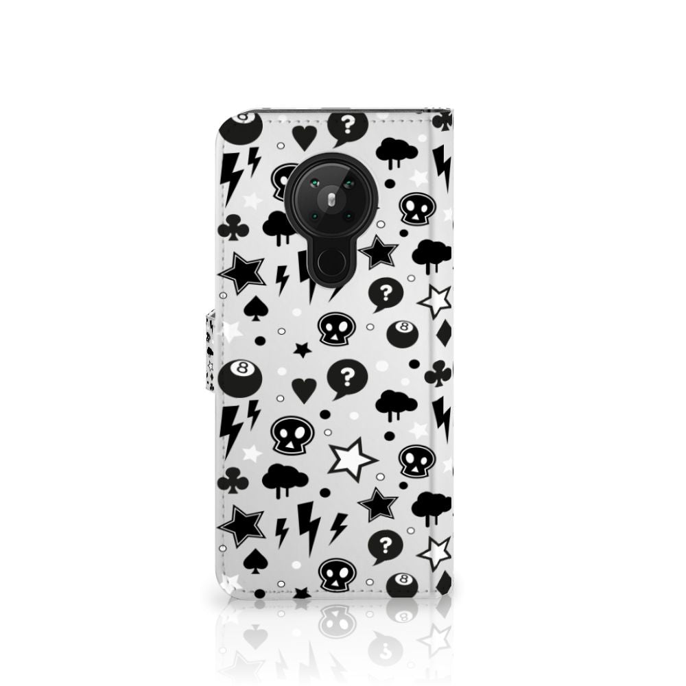 Telefoonhoesje met Naam Nokia 5.3 Silver Punk
