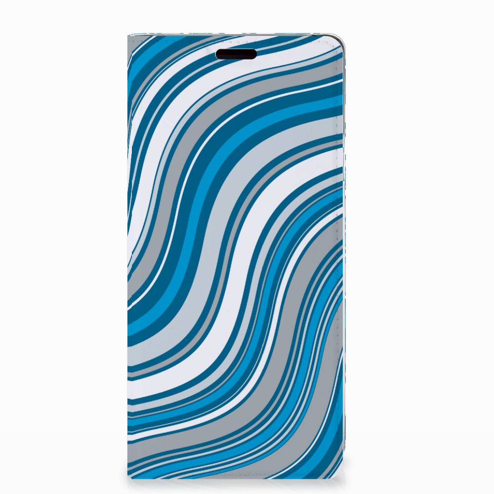 Samsung Galaxy Note 9 Hoesje met Magneet Waves Blue