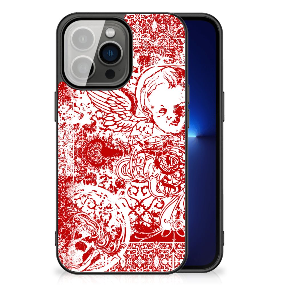 Telefoonhoesje iPhone 13 Pro Angel Skull Rood B2C Telecom