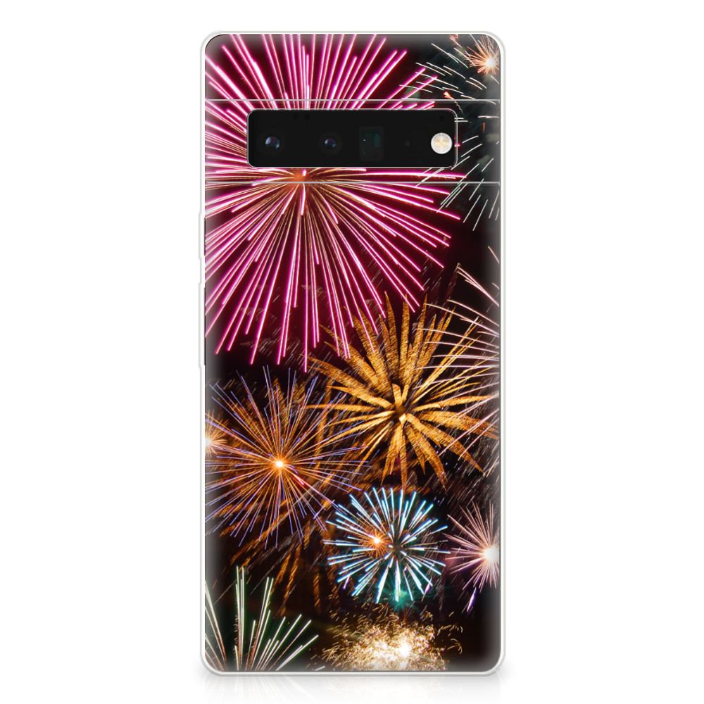 Google Pixel 6 Pro Silicone Back Cover Vuurwerk