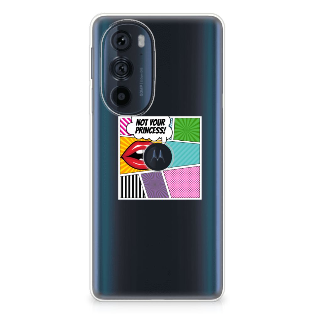 Motorola Edge 30 Pro Silicone Back Cover Popart Princess B2C Telecom