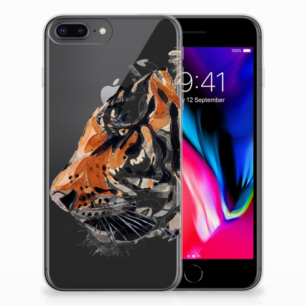 Hoesje maken Apple iPhone 7 Plus | 8 Plus Watercolor Tiger