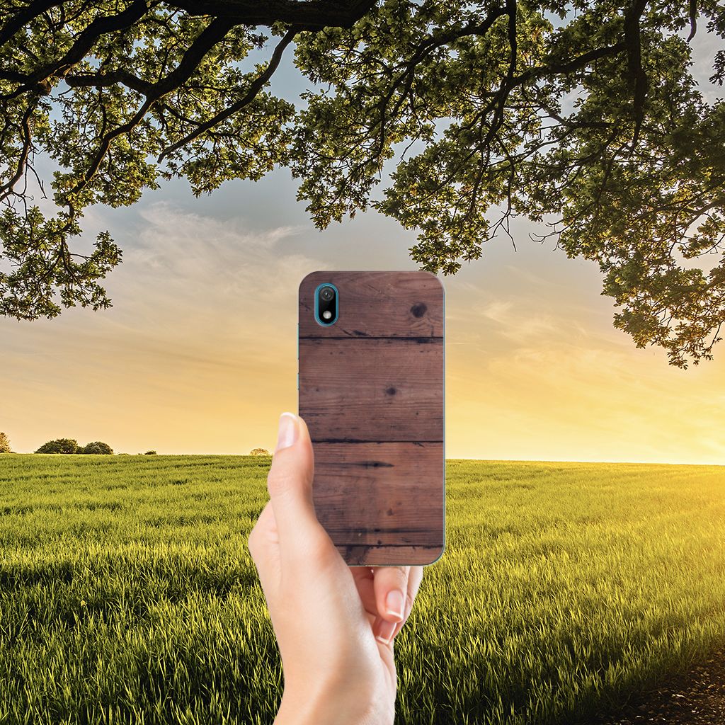 Huawei Y5 (2019) Bumper Hoesje Old Wood