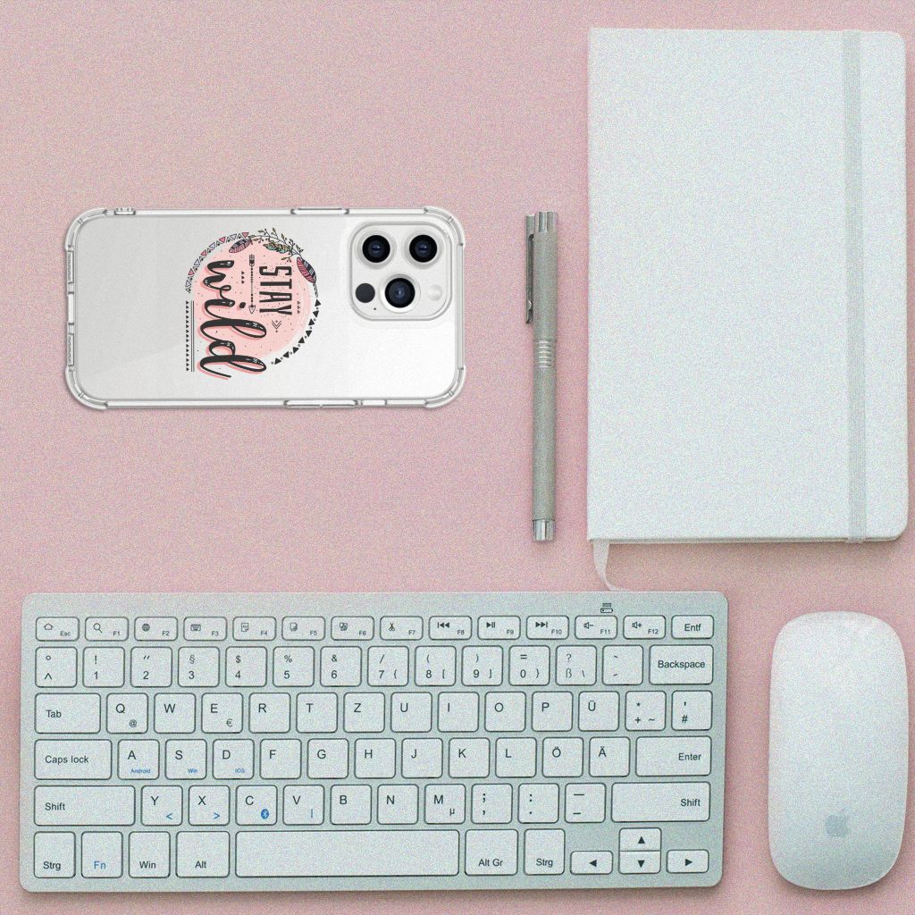 iPhone 13 Pro Max Stevig Bumper Hoesje Boho Stay Wild - B2C Telecom