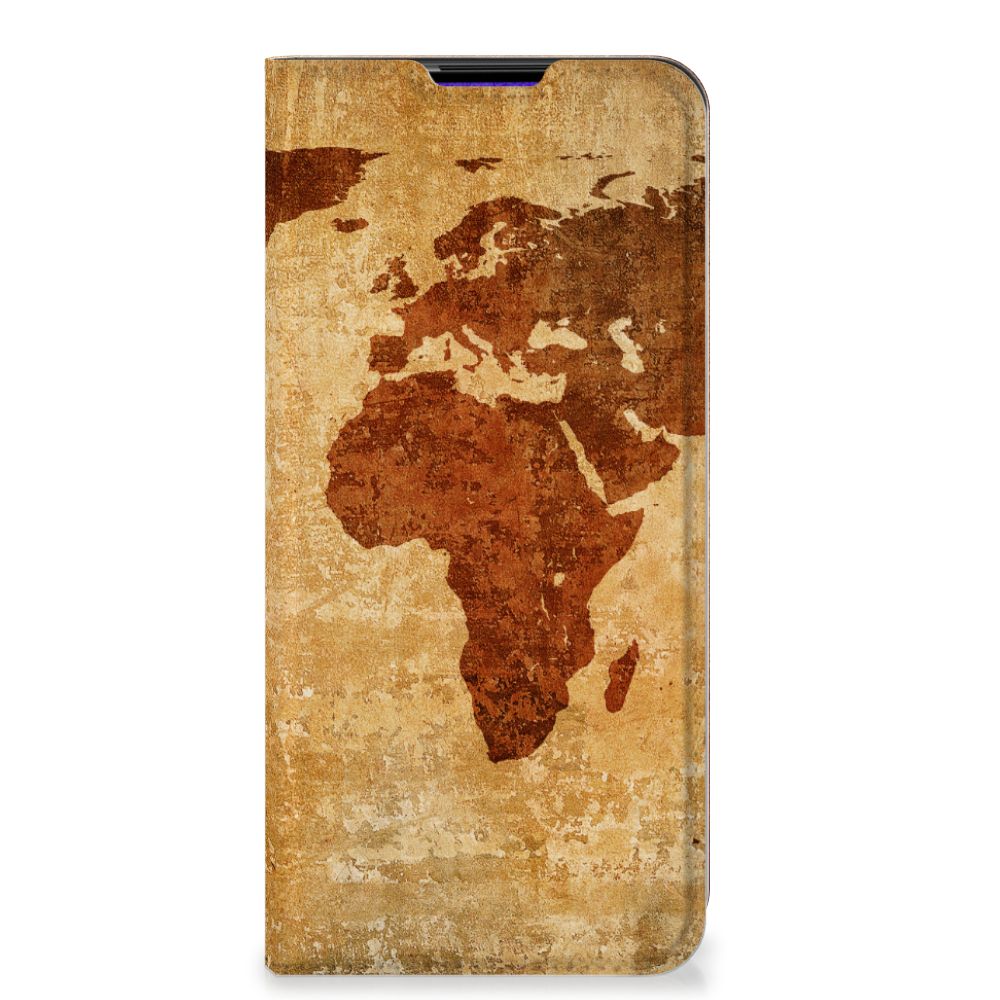 Samsung Galaxy A03s Book Cover Wereldkaart - B2C Telecom