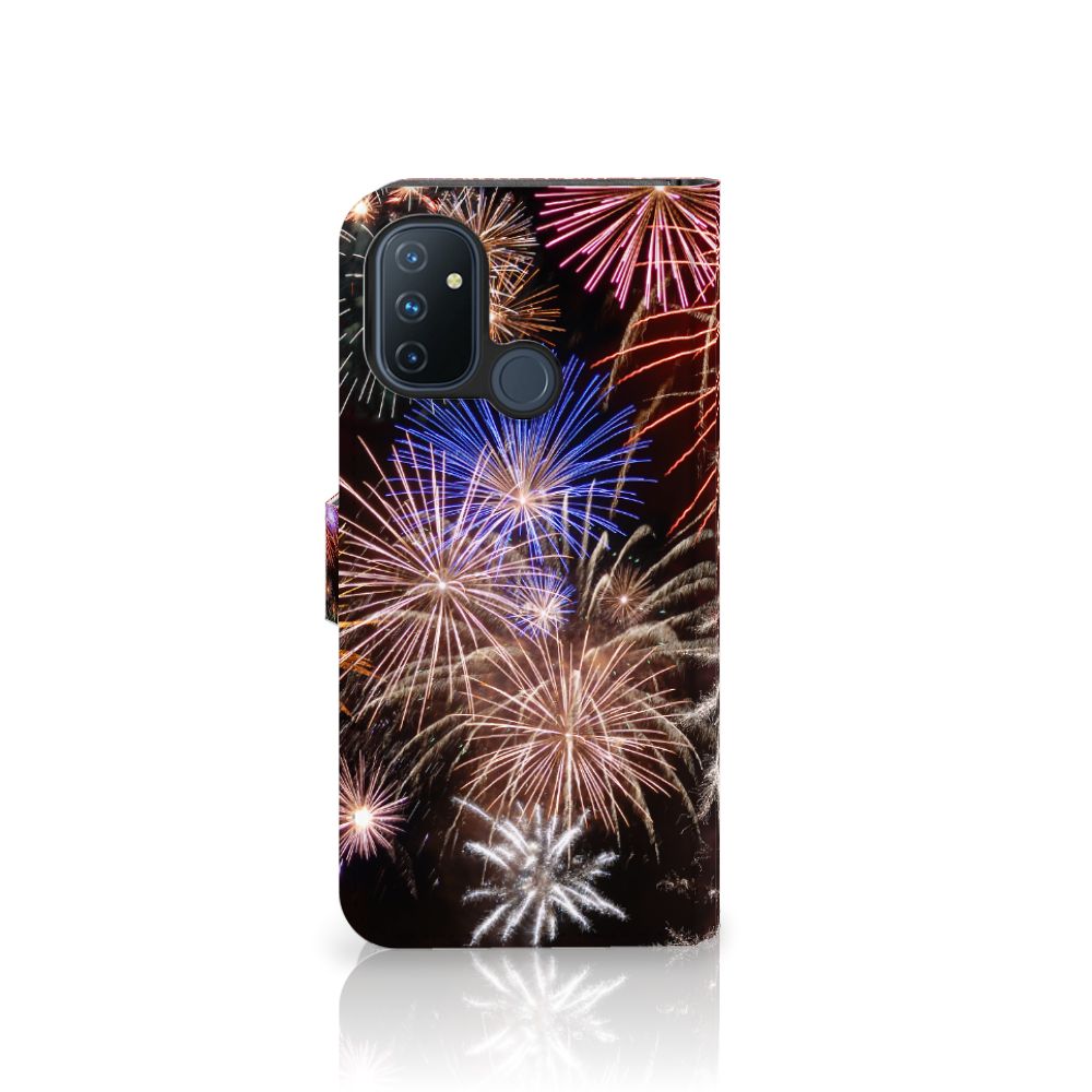 OnePlus Nord N100 Wallet Case met Pasjes Vuurwerk