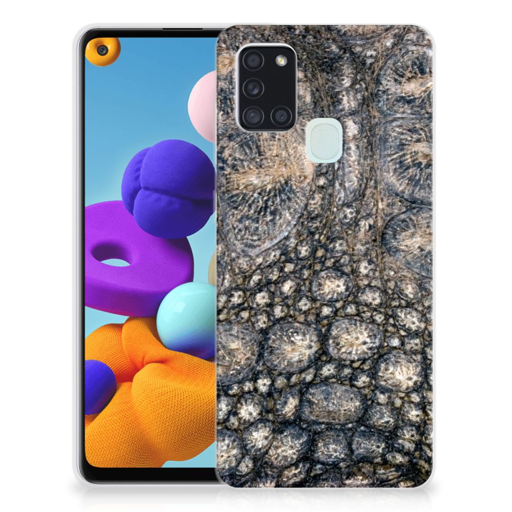 Samsung Galaxy A21s TPU Hoesje Krokodillenprint B2C Telecom