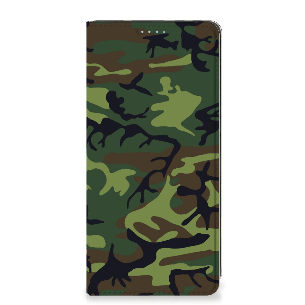 Samsung Galaxy A21s Hoesje met Magneet Army Dark