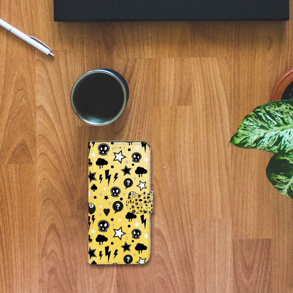 Telefoonhoesje met Naam Samsung Galaxy M21 | M30s Punk Geel