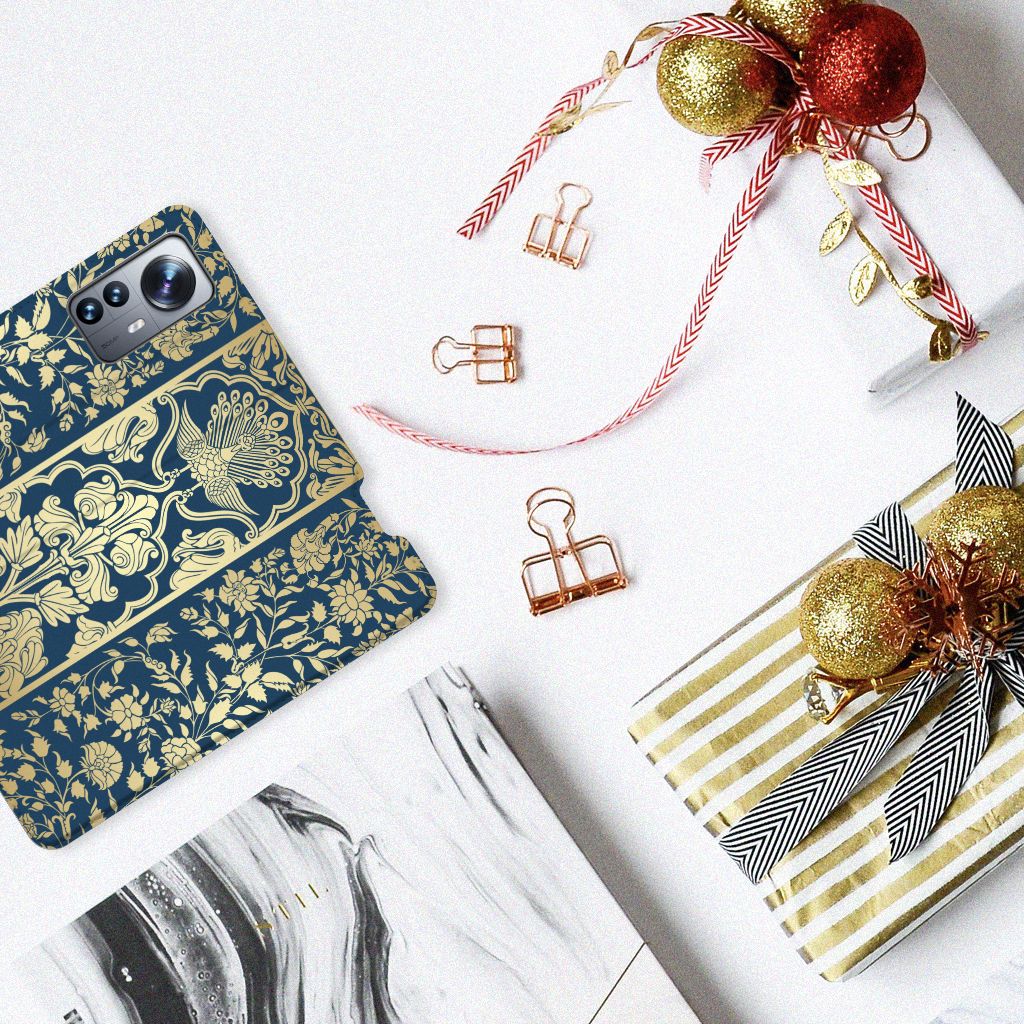 Xiaomi 12 Pro Smart Cover Beige Flowers - B2C Telecom