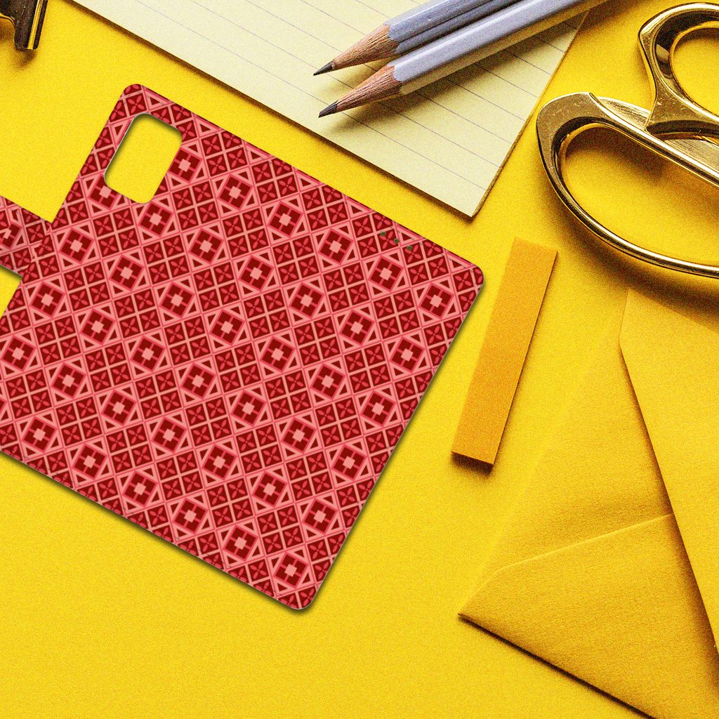 Samsung Galaxy A02s | M02s Telefoon Hoesje Batik Rood