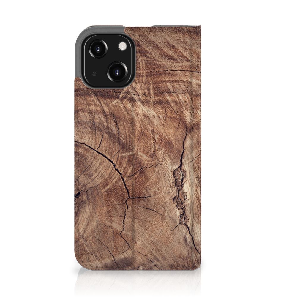 iPhone 13 Mini Book Wallet Case Tree Trunk - B2C Telecom