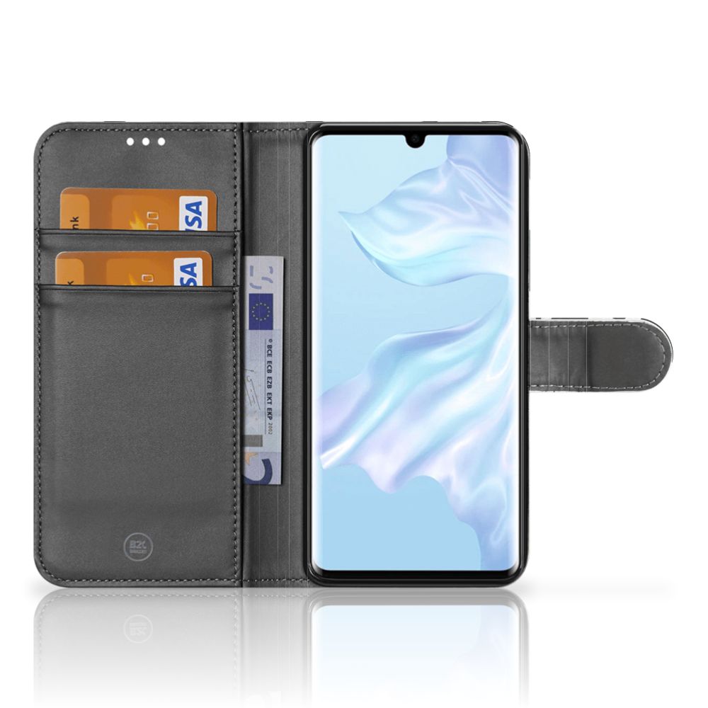 Huawei P30 Pro Telefoonhoesje met Pasjes Koeienvlekken