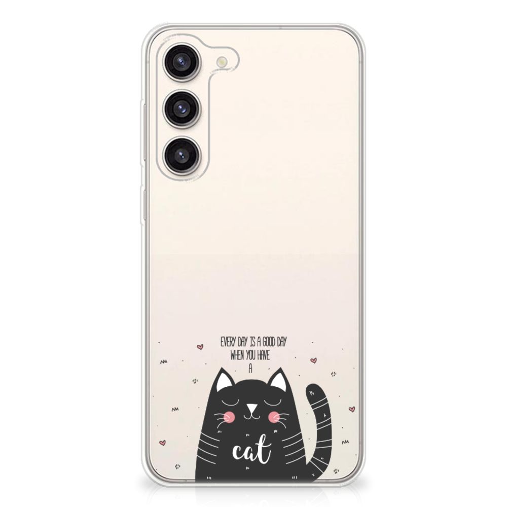 Samsung Galaxy S23 Plus Telefoonhoesje met Naam Cat Good Day B2C Telecom
