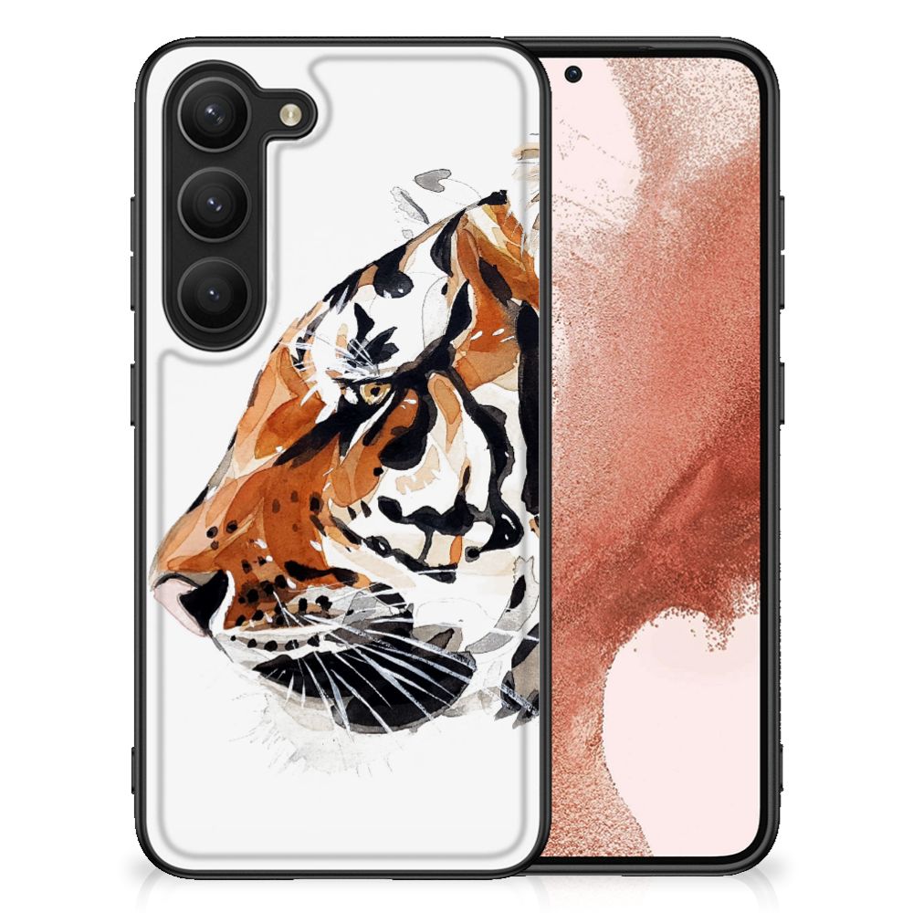 Kleurrijke Telefoonhoesje Samsung Galaxy S23 Watercolor Tiger B2C Telecom