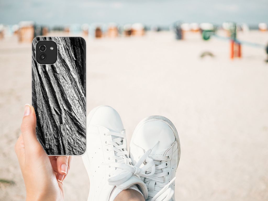 Bumper Hoesje Samsung Galaxy A03 Boomschors Grijs B2C Telecom