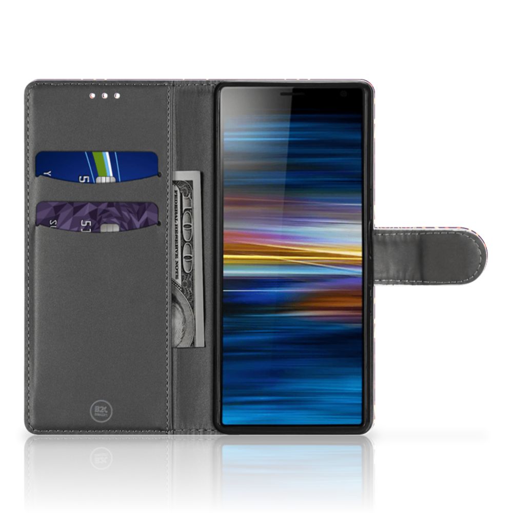 Sony Xperia 10 Telefoon Hoesje Aztec Paars