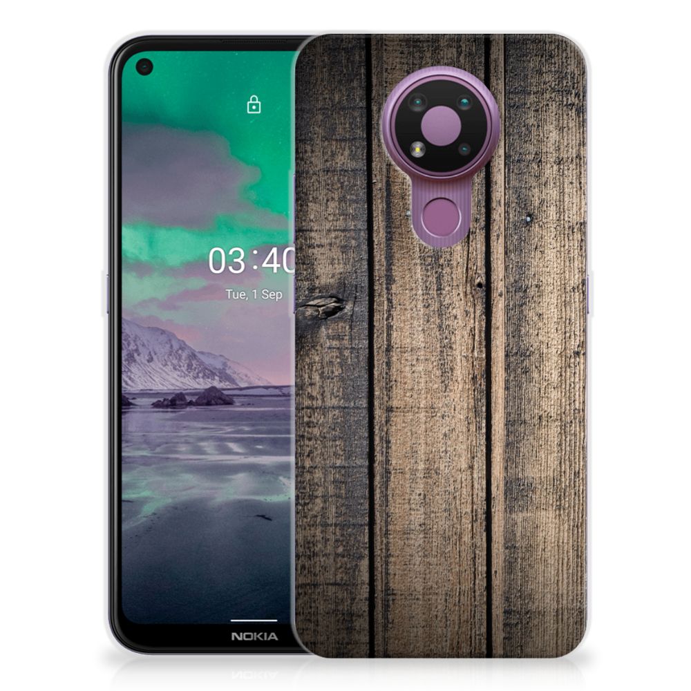 Nokia 3.4 Bumper Hoesje Steigerhout