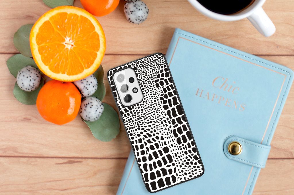 Samsung Galaxy A73 Dierenprint Telefoonhoesje Slangenprint B2C Telecom