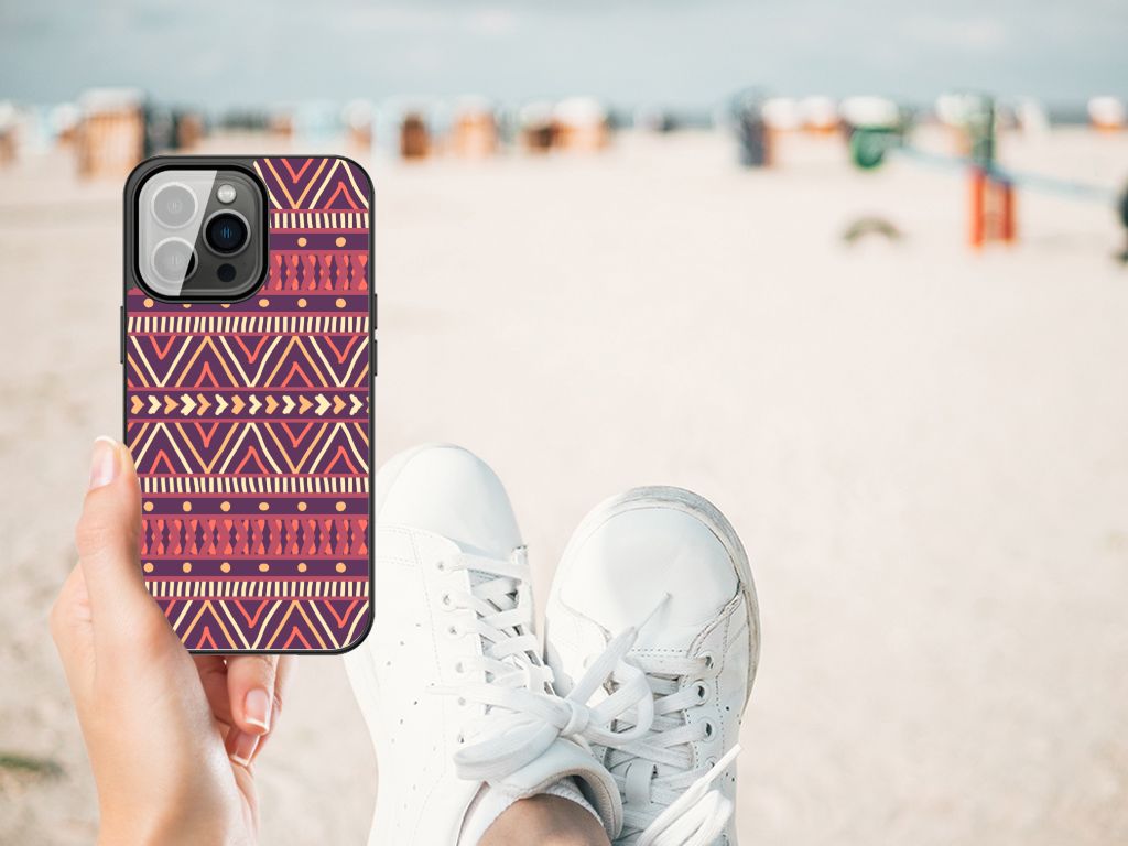 iPhone 13 Pro Max Back Case Aztec Paars B2C Telecom