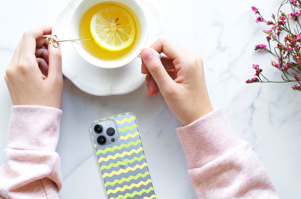 Apple iPhone 13 Pro TPU bumper Waves Yellow B2C Telecom
